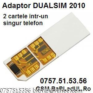 Vand Adaptoare DualSIM - 2 cartele intr-un telefon - Pret | Preturi Vand Adaptoare DualSIM - 2 cartele intr-un telefon
