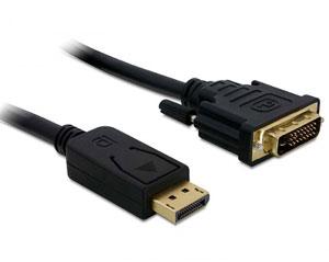 Cablu Delock DisplayPort - DVI T-T ecranat 1M, 82590 - Pret | Preturi Cablu Delock DisplayPort - DVI T-T ecranat 1M, 82590