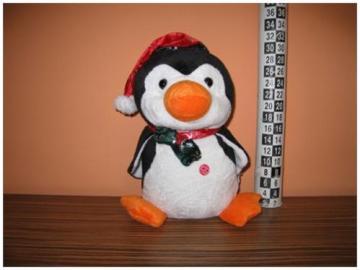 Pinguin cu caciula si sunete 35 cm - Pret | Preturi Pinguin cu caciula si sunete 35 cm