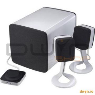 DELL Boxe 2.1 AY410, 33W, Multimedia, Black&amp;White - Pret | Preturi DELL Boxe 2.1 AY410, 33W, Multimedia, Black&amp;White