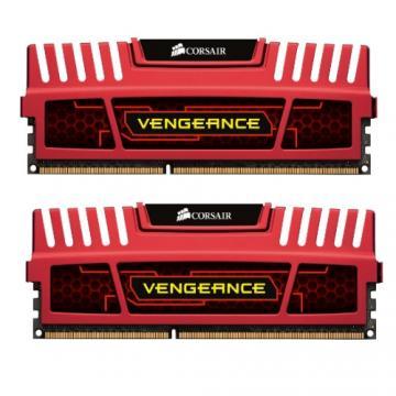 Memorie Corsair 8GB 1600MHz CL8 Vengeance Rosu CMZ8GX3M2A1600C8R - Pret | Preturi Memorie Corsair 8GB 1600MHz CL8 Vengeance Rosu CMZ8GX3M2A1600C8R