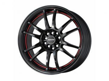 Drag Wheels DR38 Gloss Black With Red Stripe Janta - Pret | Preturi Drag Wheels DR38 Gloss Black With Red Stripe Janta