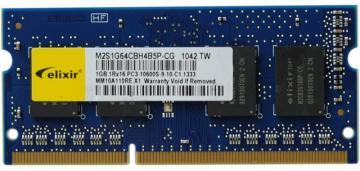 SODIMM DDR3 1GB PC10600 1333MHz Elixir - Pret | Preturi SODIMM DDR3 1GB PC10600 1333MHz Elixir