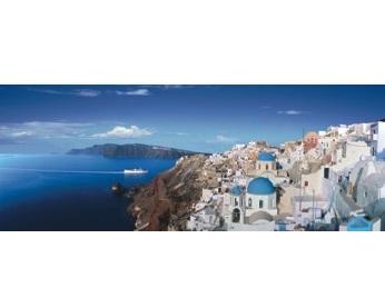 Puzzle Ravensburger 1000 Panorama Santorini, Grecia - Pret | Preturi Puzzle Ravensburger 1000 Panorama Santorini, Grecia