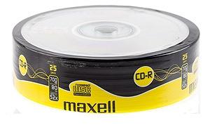 CD-R, 700MB, 52x, spindle 25 bucati, Maxell, (624035.40.CN) - Pret | Preturi CD-R, 700MB, 52x, spindle 25 bucati, Maxell, (624035.40.CN)