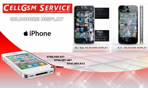 Reparatii iPhone 4s touch geam spart iPhone 4 pret bucuresti iPhone 4 schimb display tou - Pret | Preturi Reparatii iPhone 4s touch geam spart iPhone 4 pret bucuresti iPhone 4 schimb display tou