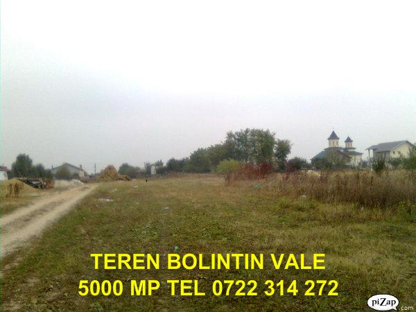 VAND 5000 mp teren intravilan - posibilitate parcelare BOLINTIN VALE la 20 km de BUCURESTI - Pret | Preturi VAND 5000 mp teren intravilan - posibilitate parcelare BOLINTIN VALE la 20 km de BUCURESTI