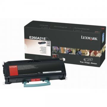 Toner Lexmark E260A21E Negru 3500 pag pt E260 E360 E460 - Pret | Preturi Toner Lexmark E260A21E Negru 3500 pag pt E260 E360 E460