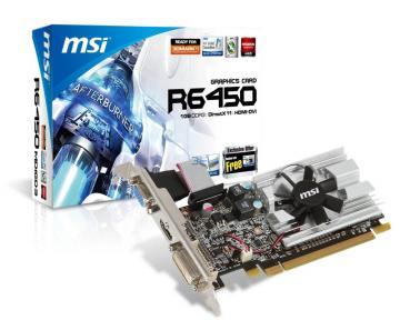 MSI ATI Radeon R6450, PCI-E, 1GB DDR3, 64biti - Pret | Preturi MSI ATI Radeon R6450, PCI-E, 1GB DDR3, 64biti