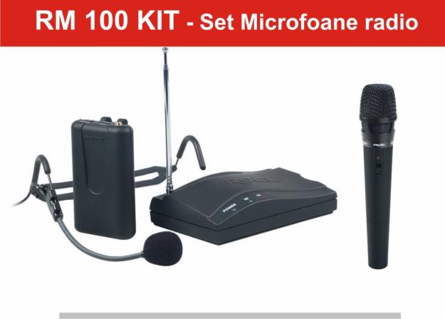 Kit microfoane radio (emitatoare si receptoare)-Proel - Pret | Preturi Kit microfoane radio (emitatoare si receptoare)-Proel