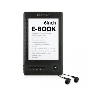 eBook Reader Serioux DigiBook E10, display 6" E-ink, slot SD, 128MB integrated memory, CPU 400Mhz, black - Pret | Preturi eBook Reader Serioux DigiBook E10, display 6" E-ink, slot SD, 128MB integrated memory, CPU 400Mhz, black