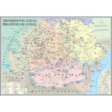 Harta Tarile Romane in secolele XIV-XVI - Pret | Preturi Harta Tarile Romane in secolele XIV-XVI