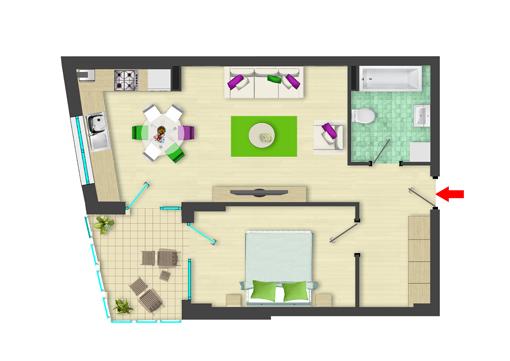 Oferta! Apartament premium de 2 camere la Kaufland - Pret | Preturi Oferta! Apartament premium de 2 camere la Kaufland