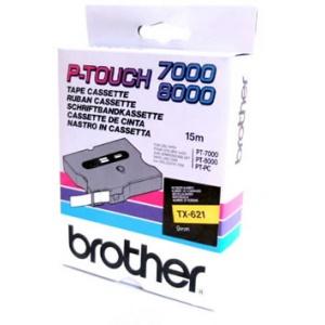 Banda continua laminata 9mm Brother TX621 - Pret | Preturi Banda continua laminata 9mm Brother TX621