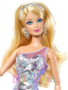 Papusa Barbie Fashionistas - Barbie Mov - Pret | Preturi Papusa Barbie Fashionistas - Barbie Mov