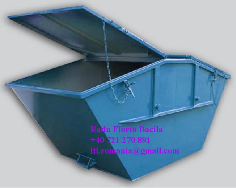 Container din metal, tip Skip, de 10 m cubi, de stocare si transport - Pret | Preturi Container din metal, tip Skip, de 10 m cubi, de stocare si transport