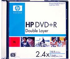 HP DVD+R DL 2.4X, 8.5GB, carcasa slim - Pret | Preturi HP DVD+R DL 2.4X, 8.5GB, carcasa slim