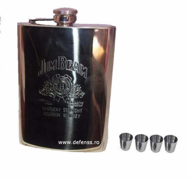 Sticla whisky jim beam inox - Pret | Preturi Sticla whisky jim beam inox