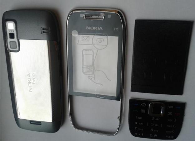 Carcasa Nokia E75 Grey ( Gri ) ORIGINALA COMPLETA - Pret | Preturi Carcasa Nokia E75 Grey ( Gri ) ORIGINALA COMPLETA
