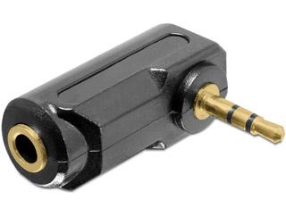 Adaptor audio jack stereo 3.5 mm 3 pini T - M unghi, Delock 65364 - Pret | Preturi Adaptor audio jack stereo 3.5 mm 3 pini T - M unghi, Delock 65364