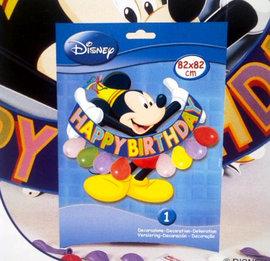 Decoratiune Party MICKEY MOUSE 82x82 cm - Pret | Preturi Decoratiune Party MICKEY MOUSE 82x82 cm