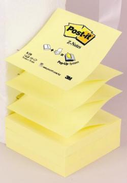 Notite autoadezive Post-itÂ® Z-notes, 76 x 76 mm, 100 file, galben - Pret | Preturi Notite autoadezive Post-itÂ® Z-notes, 76 x 76 mm, 100 file, galben