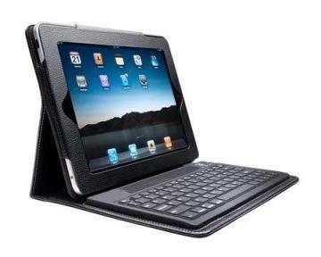Husa de piele cu tastatura bluetooth. Este compatibila cu tableta iPad si vine in culoarea neagra. - Pret | Preturi Husa de piele cu tastatura bluetooth. Este compatibila cu tableta iPad si vine in culoarea neagra.