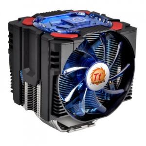 Thermaltake FrioOCK, baza de cupru, 6 heatpipe-uri de 6mm, 2x 130mm push-pull fans (1200-2100 RPM, 121 CFM, 21-48 dBA, fan controllere incluse), compatibil Intel LGA775, LGA1155, LGA1156, LGA1366 / AMD AM2, AM2+, AM3 - Pret | Preturi Thermaltake FrioOCK, baza de cupru, 6 heatpipe-uri de 6mm, 2x 130mm push-pull fans (1200-2100 RPM, 121 CFM, 21-48 dBA, fan controllere incluse), compatibil Intel LGA775, LGA1155, LGA1156, LGA1366 / AMD AM2, AM2+, AM3