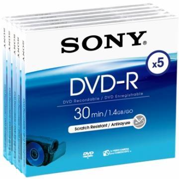 DVD-R Sony 8cm, 30 min, pachet 5 buc., 5DMR30A - Pret | Preturi DVD-R Sony 8cm, 30 min, pachet 5 buc., 5DMR30A
