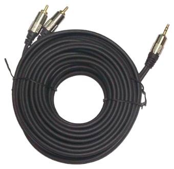 GEMBIRD audio jack 3.5 T la 2 x RCA T 1.8m - Pret | Preturi GEMBIRD audio jack 3.5 T la 2 x RCA T 1.8m