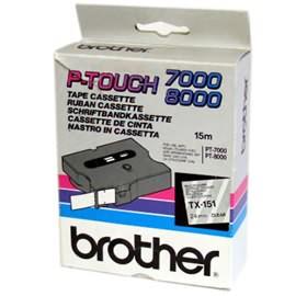 Banda continua laminata 24mm Brother TX151 - Pret | Preturi Banda continua laminata 24mm Brother TX151