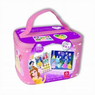 Gentuta printesa Disney cu jocuri 4 in 1, Quartet, Memo, Puzzle - Pret | Preturi Gentuta printesa Disney cu jocuri 4 in 1, Quartet, Memo, Puzzle