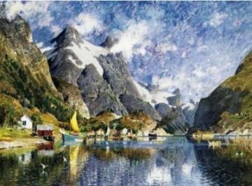 Puzzle Clementoni 2000 Fiord norvegian - Pret | Preturi Puzzle Clementoni 2000 Fiord norvegian