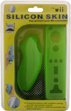 Kit piele silicon verde pentru Wii 49025 - Pret | Preturi Kit piele silicon verde pentru Wii 49025