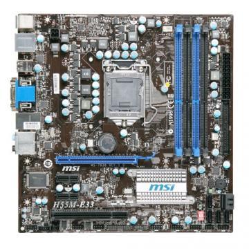 Placa de baza MSI H55M-E33, 1156 - Pret | Preturi Placa de baza MSI H55M-E33, 1156