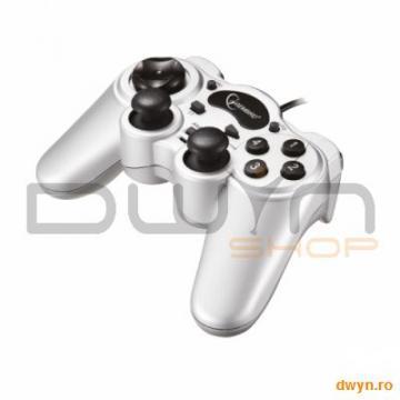 Gamepad Gembird DualForce2, USB, Dual vibration, Eight-way D-pad, 12 action buttons, Auto and Turbo - Pret | Preturi Gamepad Gembird DualForce2, USB, Dual vibration, Eight-way D-pad, 12 action buttons, Auto and Turbo