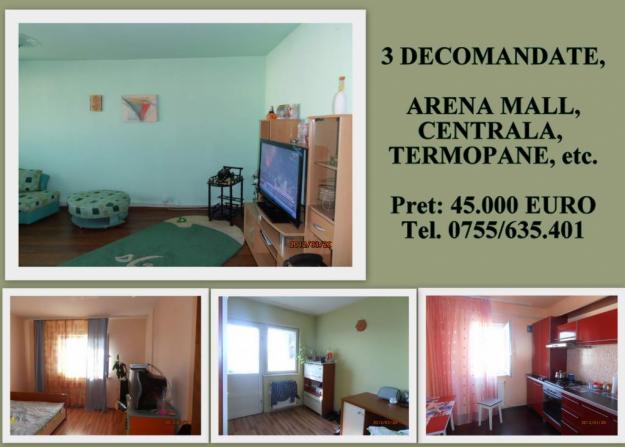 VAND APARTAMENT CU 3 CAMERE DECOMANDAT, ZONA 22 DECEMBRE, RENOVAT, CU CENTRALA - Pret | Preturi VAND APARTAMENT CU 3 CAMERE DECOMANDAT, ZONA 22 DECEMBRE, RENOVAT, CU CENTRALA