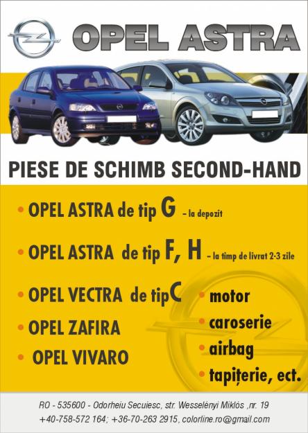 Piese de schimb pt. masini de tip Opel Astra F, G - Pret | Preturi Piese de schimb pt. masini de tip Opel Astra F, G