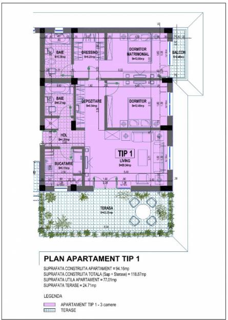 Titan, imobil 2012, apartament 3 camere - Pret | Preturi Titan, imobil 2012, apartament 3 camere