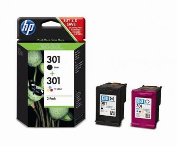 Set cartuse negru + color HP 301, CR340EE - Pret | Preturi Set cartuse negru + color HP 301, CR340EE