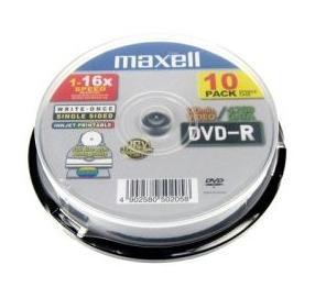 MAXELL DVD-R 16X 4.7GB spindle 10 - Pret | Preturi MAXELL DVD-R 16X 4.7GB spindle 10