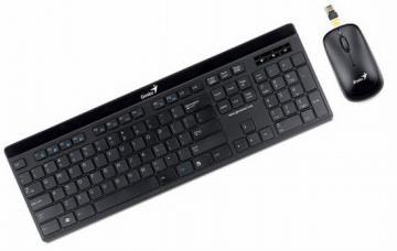 Kit Tastatura+Mouse Genius Wireless i815 Black - G-31340032101 - Pret | Preturi Kit Tastatura+Mouse Genius Wireless i815 Black - G-31340032101