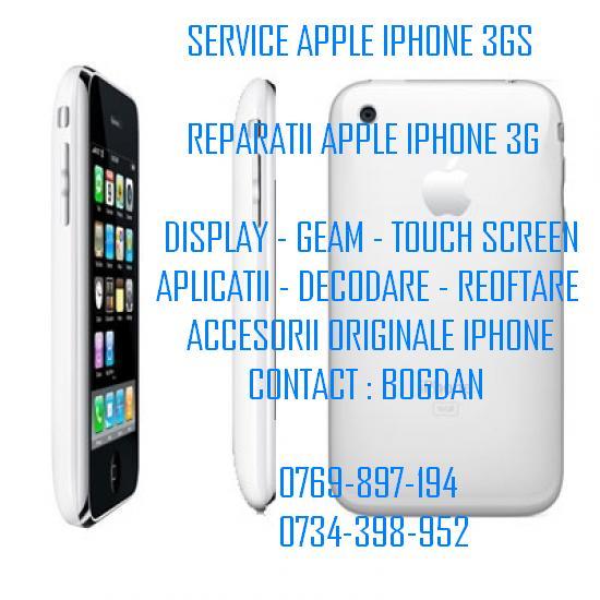Service iPhone 3G 3GS REPARATII iPhone 3G 4 areparatii Soft - Hard iPhone - Pret | Preturi Service iPhone 3G 3GS REPARATII iPhone 3G 4 areparatii Soft - Hard iPhone