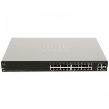 SF 200-24P 24-Port 10/100 PoE Smart Switch - Pret | Preturi SF 200-24P 24-Port 10/100 PoE Smart Switch