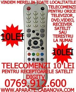 Telecomenzi DigiTv 10 Lei si telecomenzi Supertel 10 Lei pentru tv dvd video 0769912600 - Pret | Preturi Telecomenzi DigiTv 10 Lei si telecomenzi Supertel 10 Lei pentru tv dvd video 0769912600