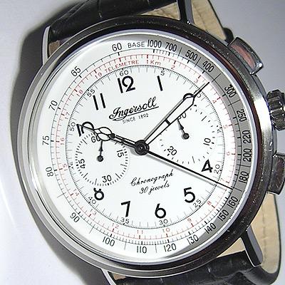 Mechanical chronograph INGERSOLL CROW 4601 WH - Pret | Preturi Mechanical chronograph INGERSOLL CROW 4601 WH