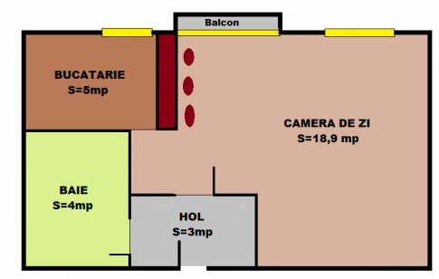 Apartament 1 camera Pacurari comision 0 % - Pret | Preturi Apartament 1 camera Pacurari comision 0 %