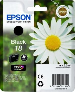 CARTUS CERNEALA EPSON BLACK CLARIA XP-30/102/205 SERIEa., T18014010 - Pret | Preturi CARTUS CERNEALA EPSON BLACK CLARIA XP-30/102/205 SERIEa., T18014010