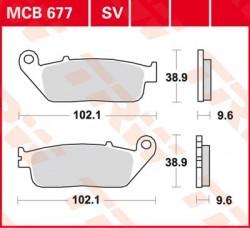 MCB677 SV - placute de frana sinterizate TRW - fata - Pret | Preturi MCB677 SV - placute de frana sinterizate TRW - fata