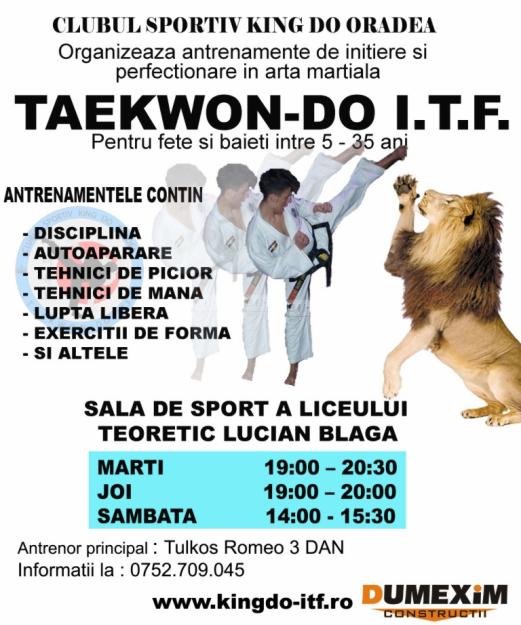 Antrenamente TAEKWON-DO ITF - Pret | Preturi Antrenamente TAEKWON-DO ITF